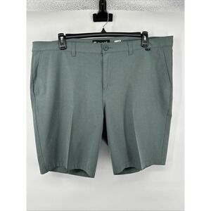 Travis Mathew 42x9.5" Green Stripe Stretch Performance Golf Mens Shorts